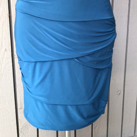 Bisou Bisou Teal Cocktail Dress (size 6) - Picture 6 of 10